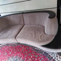 کاناپه چهار نفره لوبیایی دوتکه