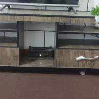 میز تلوزیون گردویی تمیز