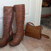 بوت چرم ایتالیایی و کیف مارک villager در حد نو|کیف، کفش، کمربند|تهران, توحید|دیوار