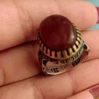 انگشتر نقره 925 مردانه بانگین عقیق یمن