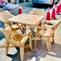 میز و صندلی پلاستیکی طرح سمیه نهارخوری غذاخوری