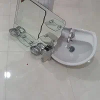 روشویی با آینه|لوازم سرویس بهداشتی|قروه, |دیوار