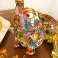 فیل میناکاری برنجی