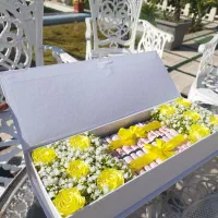 باکس ودسته گل جاوان|گل مصنوعی|خمام, |دیوار