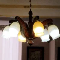 لوستر چوبی