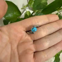 انگشتر نقره وفیروزه