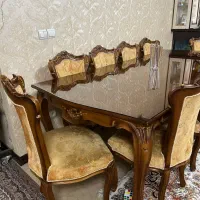 میز ناهار خوری ۱۰ نفره تمام چوب بسیار تمیز|میز و صندلی غذاخوری|تهران, شهرک ولیعصر جنوبی|دیوار