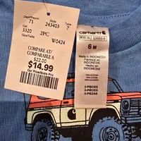 تیشرت پسرانه ۳ تا ۶ برند carhartt|کفش و لباس بچه|تهران, فردوسی|دیوار