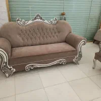 مبل تمام چوب رنگ سفید