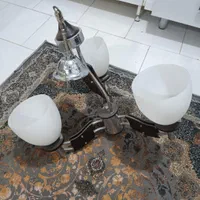 لوستر چوب و فلز