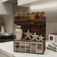 جا ادویه واستند چوبی