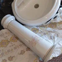 دوعدد روشویی چینی درجه یک گلدار هرکدام ۹۸۰تومن