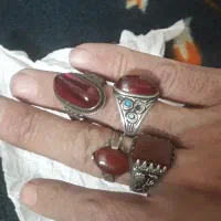 تعدادی انگشتر نقره