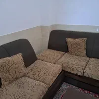 مبلمان ۷ نفره ال اداری با کمد و میز