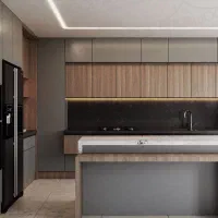 طراحی سه بعدی کابینت و کمد دیواری