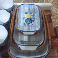 چینی گل پنبه ای|ظروف سرو و پذیرایی|خمینی‌شهر, |دیوار