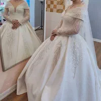 لباس عروس مناسب سایز ۳۸ تا ۴۲ قابل تنظیم