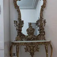 ست هفت تکه آیینه شمعدان