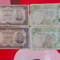 ۱۰ برگ اسکناس قدیمی  برگی فقط ۲۰۰|کلکسیون سکه، تمبر، اسکناس|تهران, هفت چنار|دیوار