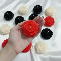 شمع گل آلاله در رنگ‌بندی دلخواه