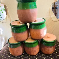 ظرف دیزی سفالی در دار