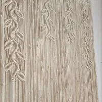 پرده لوستر و دیوار کوب  مکرومه