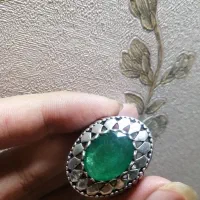 انگشتر زمرد|کلکسیون اشیاء عتیقه|آبادان, |دیوار