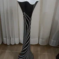 گلدان کنار سالنی ۹۰ سانتی شیشه ای