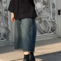 شلوار لی کوتاه مارک رویال