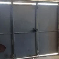 درب آهنی سه لنگه بدون چهارچوب