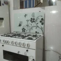 اجاق گاز طرح فر خانگی در حد صفر خیلی تمیز