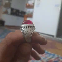انگشتر‌نقره‌خوش‌دست‌.یاقوت۱۴گرم