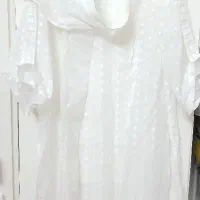 مانتو حریر سفید