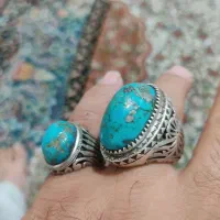 انگشتر نقره فیروزه .اوپال.فیلی