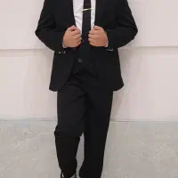 پیراهن،کت،جلیقه و شلوار پسرانه،سایز ۶۰.