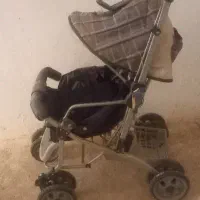 کالسکه طوسی در حد نو|کالسکه و لوازم جانبی|کنگاور, |دیوار