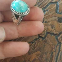 انگشتر فیروزه رکاب دست دلبر|جواهرات|ری, سرتخت|دیوار