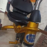 سه چرخه طلایی آلومینیم جنس خوب|دوچرخه، اسکیت، اسکوتر|قزوین, |دیوار