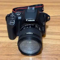 Canon EOS 250D + لنز 18-55 رم ۶۴ گیگ در حد نو