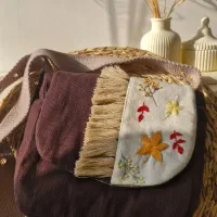 توت بگ دست ساز گلدوزی شده|لباس|خمام, |دیوار