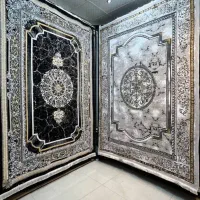 فرش طوسی و سرمه ای جدید کارخانه فرش