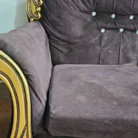 مبل ۶ نفره کارکرده به همراه میز و ۲ عدد صندلی ست|مبلمان خانگی و میز عسلی|دزفول, |دیوار