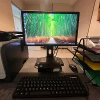 مینی کیس i5 لنوو با مانیتور، کیبورد و ماوس