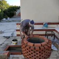 آجر نما سیمان کاری دیوار چینی کاشی موزایک|خدمات پیشه و مهارت|آبیک, |دیوار
