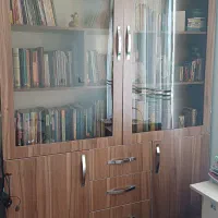 کتابخانه بزرگ چوبی|کتابخانه، شلف، قفسه‌های دیواری|تهران, والفجر|دیوار