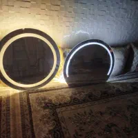 آینه گرد چراغ دار|آینه|میناب, |دیوار