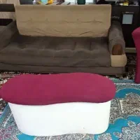 مبل آتلیه ای ۲ نفره با میز و مبل سه نفره  و صندلی