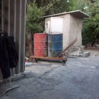 گاری بشکه تانکر ۲هزارلیتریچراغ زنبوری فانوس
