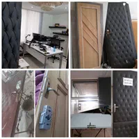 لمسه کوبی ظاهری درب چرمی تولیددرب آکوستیک،عایق صدا|خدمات پیشه و مهارت|اصفهان, شهریار|دیوار