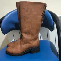 پوتین (بوت) بلند زنانه رنگ قهوه‌ای سایز ۴۰